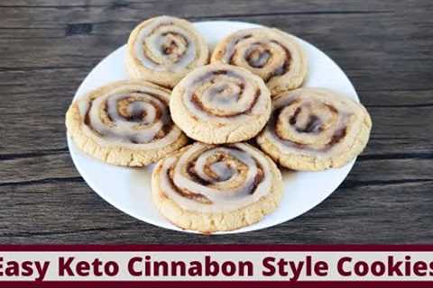 Easy Keto Cinnabon Style Cookie (Nut Free and Gluten Free)