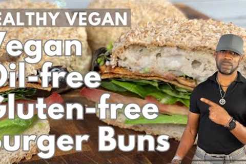 Soft Vegan Burger Buns- Oil-free, Wheat-free, Gluten-free