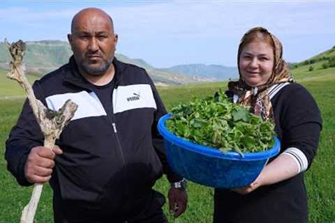 Gathered the power of spring, and cooked kurze with herbs