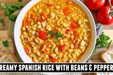 Creamy Rice with Beans & Peppers | HEALTHY & Delicious Spanish Recipe