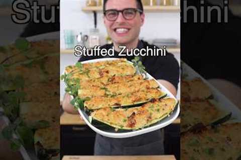 Stuffed Zucchini (vegan or vegetarian)