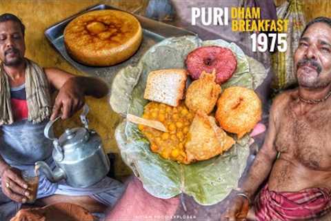Without Onion Garlic Breakfast at Puri Dham | Since 1￼975 | Odisha Food Tour | Street Food India