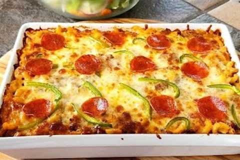 Everybody’s Favorite Pizza Casserole // Quick and easy ❤️