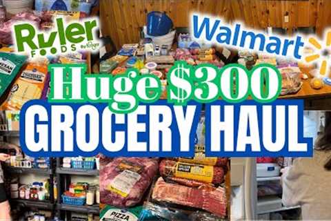 $300 😱 Grocery Haul! Stocking the Fridge, Freezer and Pantry
