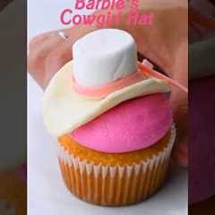 Barbie Cowgirl Hat Cupcake #shorts