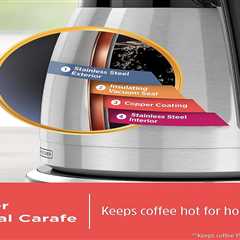 BLACK+DECKER 12 Cup Thermal Programmable Coffee Maker with Brew Strength and VORTEX Technology..