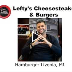 Hamburger Livonia, MI - Lefty's Cheesesteaks Burgers & Wings
