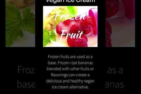 Vegan Frozen Fruit Ice Cream #short