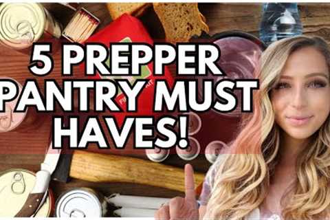 5 PREPPER PANTRY Items I Buy EVERY Month