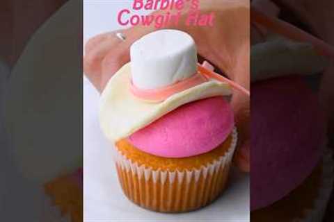 Barbie Cowgirl Hat Cupcake #shorts