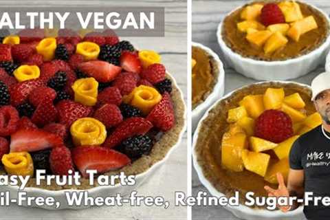 Easy Sweet Potato Fruit Tarts:  Oil-free, Wheat-free, RF Sugar-free