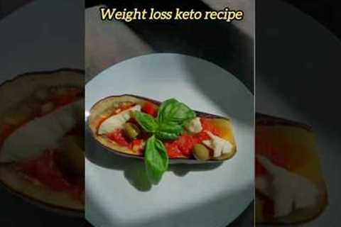 Weight loss keto recipe 🍆😋#food #viral #shorts