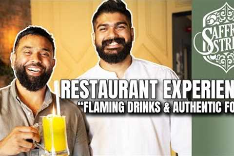 FLAMING DRINKS 🔥 & AUTHENTIC Indo-Chinese FOOD 🇮🇳🇨🇳🇬🇧 at Saffron Street | Restaurant Vlog