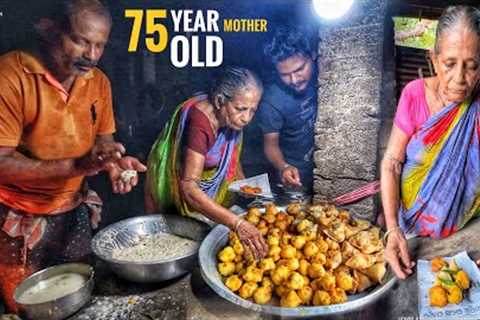 India’s Old Mother & Son Selling Food | Samosa & Aloo Chop Only Rs.2/- ($0.02) | Street..