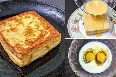 I''ve Never Eaten Such Delicious Toast - Fluffy Like A Cake/Easy Breakfast Recipe/Quick Egg Recipes