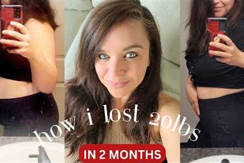 how i lost 20lbs in 2 months!! // plant based diet