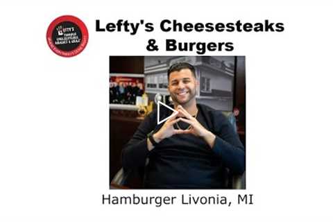 Hamburger Livonia, MI - Lefty's Cheesesteaks Burgers & Wings