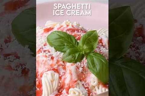 Treat yourself to this spaghetti ice cream! #shorts