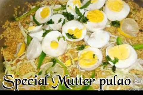 Special Mutter Pulao By Delicious Cooking