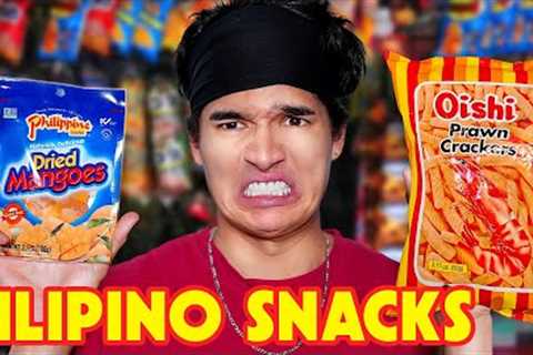 Eating Childhood Filipino Snacks