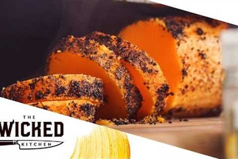 Whole Food Roast Butternut Squash Tenderloin, a Game Changer | The Wicked Kitchen Main Course