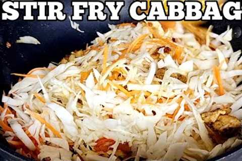 Stir Fry Cabbage Recipe | Very Easy and Tasty #cabbagestirfry,#ketofriendly