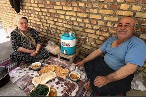 Nomadic life in the mountains: cooking delicious soup in a vegetable pot 🏔️🍲🔥