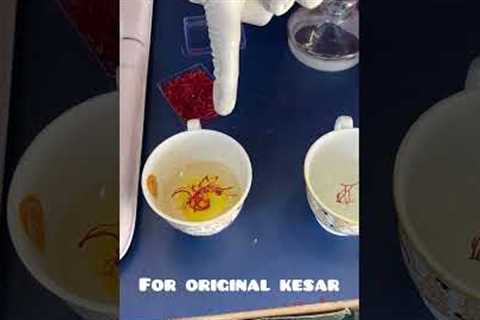 Fake vs Original Kesar #shorts #food #foodie #kesar