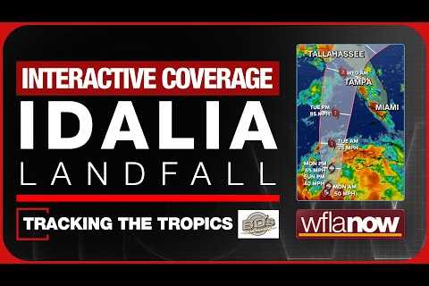 #BREAKING: IDALIA MAKES LANDFALL | Wobble Tracker, Interactive Hurricane Q&A | Tracking the..