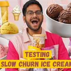 MY TEAM GUESSES THE ALL-NEW  SLOW CHURN ICE CREAM FLAVORS | 😱BLIND TASTE TEST..HONEST REACTIONS!