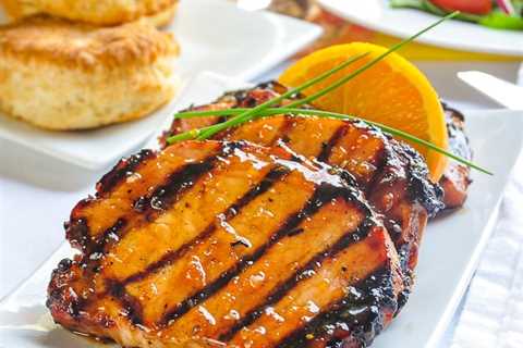 Orange Glazed Pork Chops with Cardamom and Honey