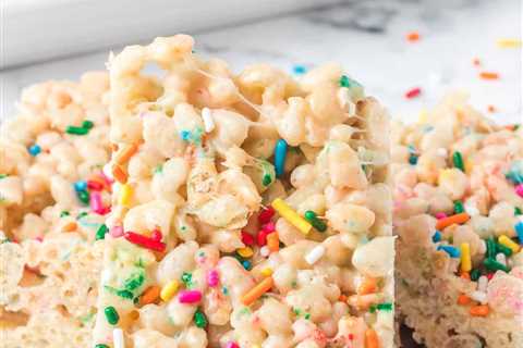 Funfetti Rice Krispie Treats