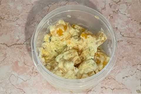 Baga salad (faux potato salad) & Veggie meal prep for keto lifestyle