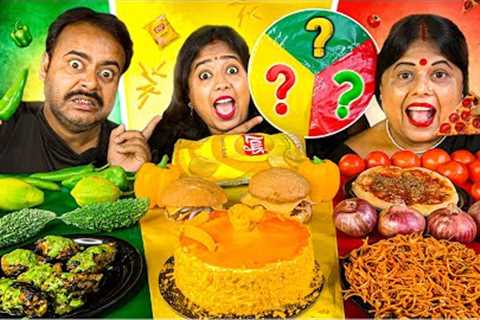 MYSTERY WHEEL CHALLENGE | Colour Wheel Challenge | MUKBANG | Indian Eating Show