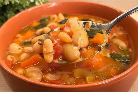My Italian friend gave me a recipe for Easy Bean Soup! So delicious you''ll want more!