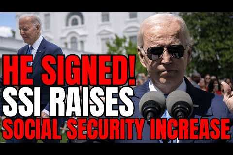 BIDEN SIGNED! Social Security COLA 2024 Increase… GREAT NEWS!!