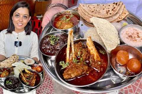Mutton Thali @ ₹350/- Udaipur Tanvi Baxi Selling 10 Items Mutton & Chicken Thali | Udaipur Food ..