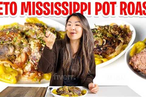Mississippi Pot Roast Crock Pot // Low Carb & Keto Friendly