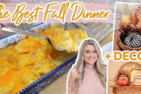 COZY FALL COOKING + DECOR | This Dinner Idea is PERFECT for Fall!