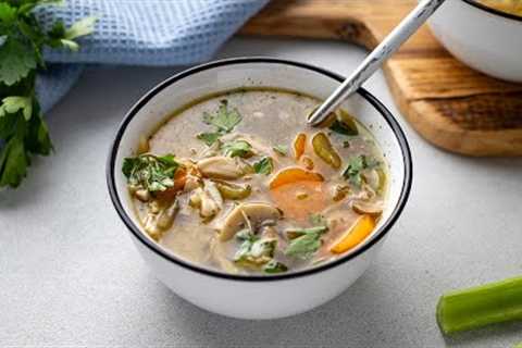 Easy Keto Chicken Soup [High Protein Recipe]