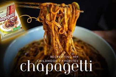 This was my favorite noodle dish growing up #chapaghetti #jjajangmyun #veganrecipes #koreanfood