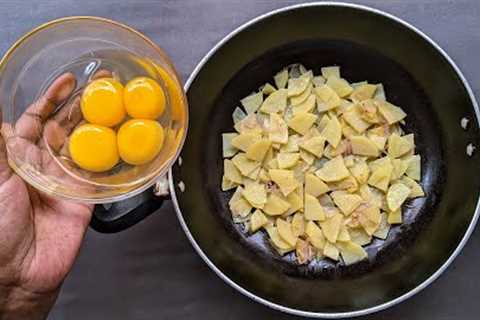 Just Add Eggs With Potatoes Its So Delicious / Simple Breakfast Recipe/ 5 Mints Cheap & Tasty..