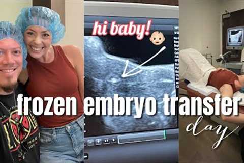FROZEN EMBRYO TRANSFER DAY VLOG ❄️👶🏻 Sharing Our Emotional Day With You!❤️