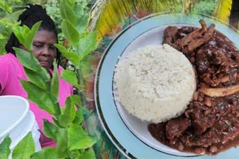 Stew Peas With|| Beef|Cow Skin & Chicken Foot|| Real Authentic Cooking