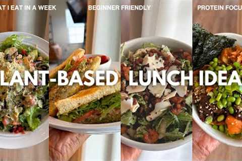 What I Eat In A Week For Lunch | Plant-Based Vegan | Healthy, Easy,  & Beginner-Friendly Lunch..