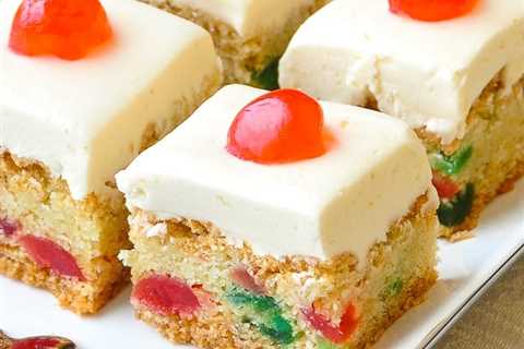 Cherry Cake Squares