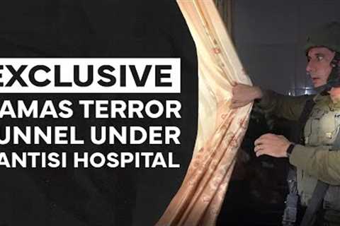 EXCLUSIVE: Inside Hamas Terrorist Tunnel Under Rantisi Hospital in Gaza