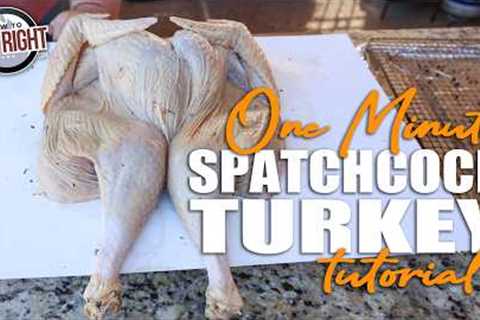 How to Spatchcock a Turkey - 1 Minute Example