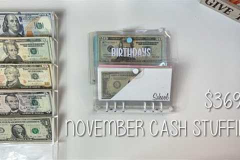 NOVEMBER CASH STUFFING || SINKING FUNDS || MOM BUDGETS