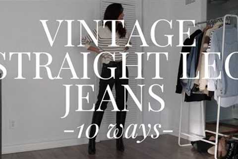Styling Vintage Straight Leg Levis 10 Ways